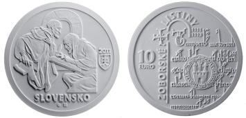 900 jaar Zobor documenten 10 euro Slowakije 2011 Proof